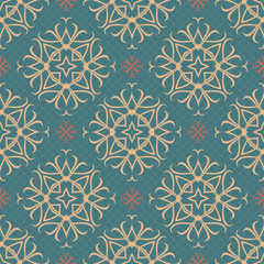 Seamless ornament pattern vector tile