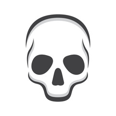 vector skull grey