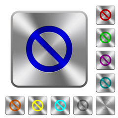 Steel blocked buttons