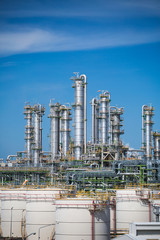 oil and chemical refinery plant