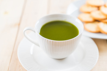 hot matcha