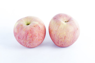 red apple isolated on white