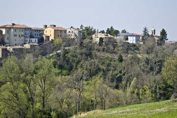 Fototapeta na wymiar Serra de' Conti, Marche, Italia 