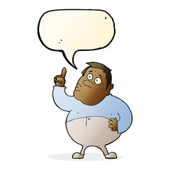 cartoon man asking question with speech bubble