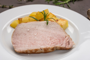 Iberico Schweinefleisch gebraten