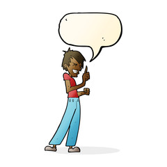 Obraz premium cartoon angry man arguing with speech bubble