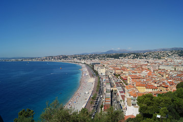 Fototapeta na wymiar Nice, France Vide ponaramic view