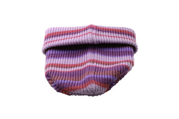 Kid’s winter cap isolated on white background