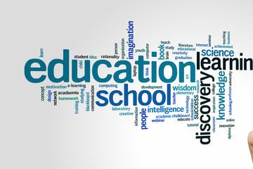 Education symmetry word cloud