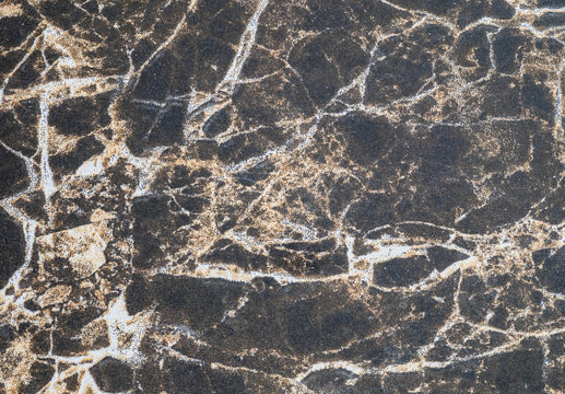 Closeup surface black marble wall texture background