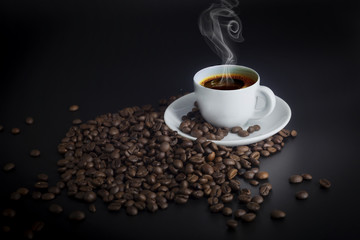 Hot cup of coffe