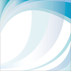 Abstract blue wave pattern background letterhead design template vector illustration.