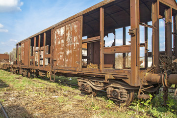 Fototapeta na wymiar Old railway wagon