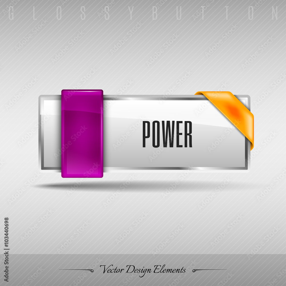 Aufkleber vector design element. business web button for website or app.