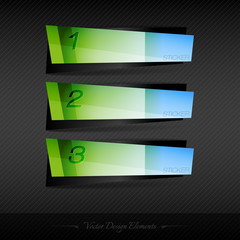 Fototapeta premium Business stickers on the gray background for infographics webdes