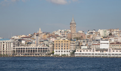 Fototapeta na wymiar Karakoy and Galata Tower in Istanbul City