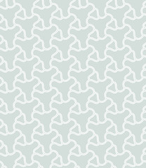Seamless light blue and white ornament. Modern stylish geometric pattern with repeating elements