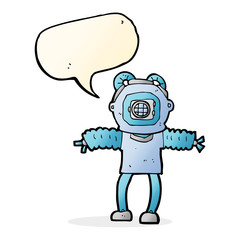 cartoon deep sea diver with speech bubble