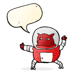 cartoon alien with speech bubble