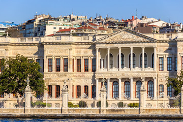 Fototapeta na wymiar Dolmabahce palace, Istanbul, view from Marmara sea
