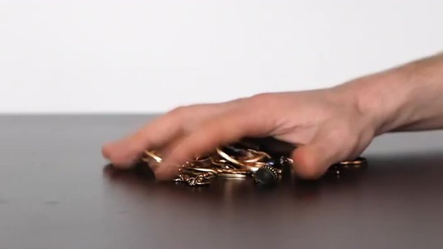 Concept of receiving stolen goods, pawn shop, loan. microcredit
