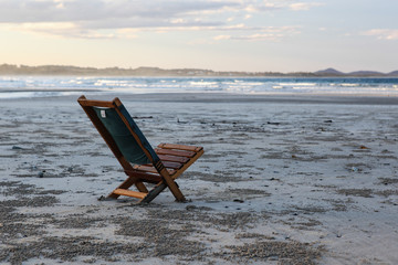 Chairs on a beautiful tropical beach