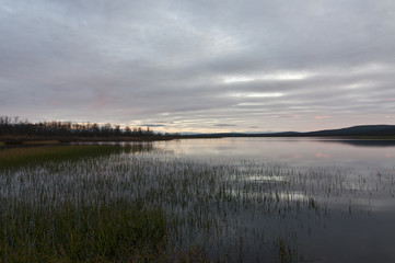 Finland, sunset / Finland is a country of thousands of lakes and islands, about 188 000 lakes and 179 000 islands. The area with the most lakes is called Finnish Lakeland.