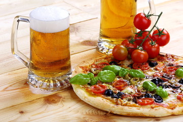 Pizza e birra