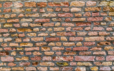 Bricks on a Wall in Venice