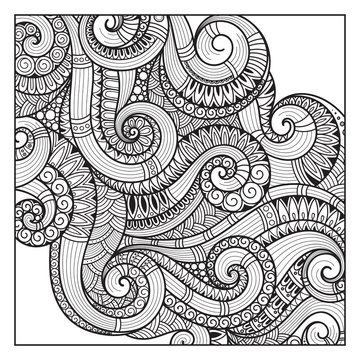  Abstract  Pattern for coloring book.