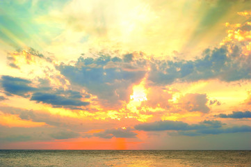 Obraz premium Sea sunset