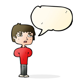 recommend clip art: cartoon unhappy man with speech bubble