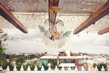 Artistic Light at the top of the roof