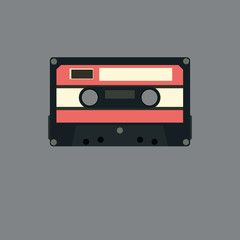 Radio Cassette Tape. Vector Illustration