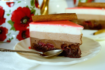 a piece of cake with souffle