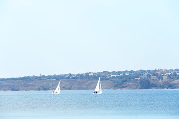 Sailing yachts regatta