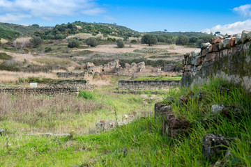 Fototapeta na wymiar Elea Velia in Roman times, is an ancient city of Magna Grecia
