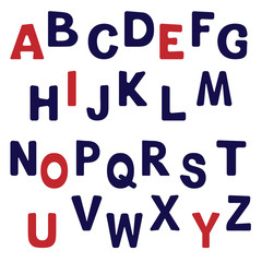 Simple english alphabet.