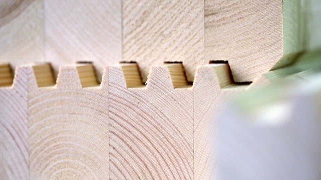 View On Surface Of Laminated Veneer Lumber