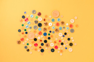 Colorful sewing buttons