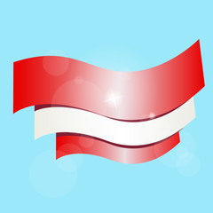 Flag of Austria. Vector illustration, eps 10