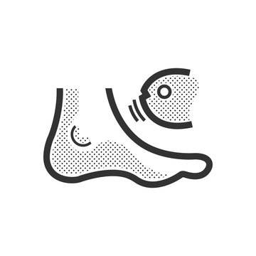 Fish spa feet  icon