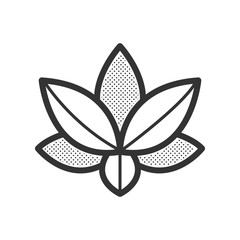 lotus icon vector design eps10