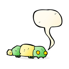 cartoon insect with speech bubble