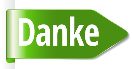 Fototapeta premium Danke