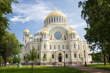 Obraz premium Naval cathedral of Saint Nicholas in Kronstadt