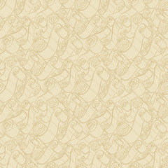 Vintage ribbons and scrolls.  Wallpaper seamless pattern