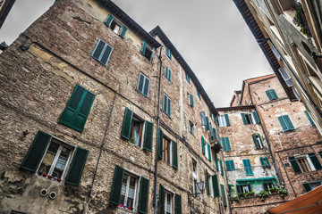 Old buildings in Siena