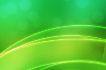 Abstract Green Light Waves Backdrop