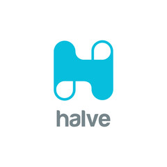 Letter H Logo design vector template. Font Logotype